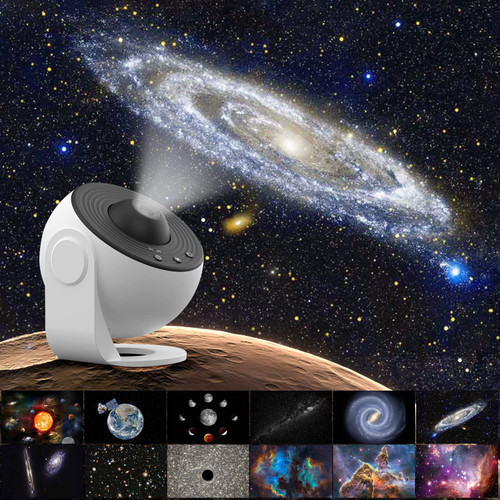 Star Projector Home Planetarium Projector Galaxy Projector for Bedroom Night Light Projector for Kids Galaxy Light Projector for Room Decor Ceiling Projector 12 HD Slides Birthday Gifts