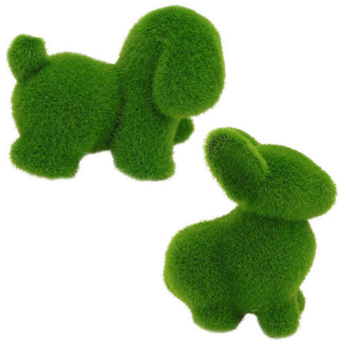 Happyyami Flocked Bunny Figurines 2pcs Animal Decoration Easter Bunny Statues Flocked Dog Figurines Turf Grass Rabbit Ornament for Home Garden Easter Rabbit Bunny Decoration Happyyami Flocked Bunny Figurines 2pcs Animal Decoration Easter Bunny Statues Flocked Dog Figurines Turf Grass Rabbit Ornament for Home Garden Easter Rabbit Bunny Decoration
