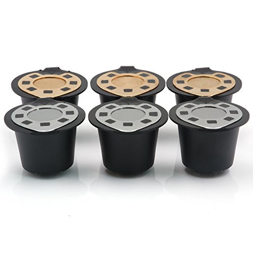 MG Coffee Nespresso Reusable Capsules Stainless Steel Lids Refillable Coffee Pods for Nespresso Machines ?Original Line Machines? MG Coffee Nespresso Reusable Capsules Stainless Steel Lids Refillable Coffee Pods for Nespresso Machines ?Original Line Machines?