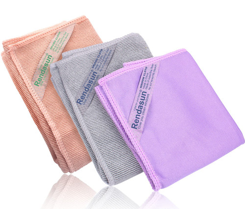 Window Cleaning Cloth & Enviro Cloth, Basic Package Window Cloth & Enviro Cloth. for Cleaning Home, car, Restaurant, bar, Hotel Office. Clean and leave no traces. (Grey & Purple & Pink Set). 3 Pack.