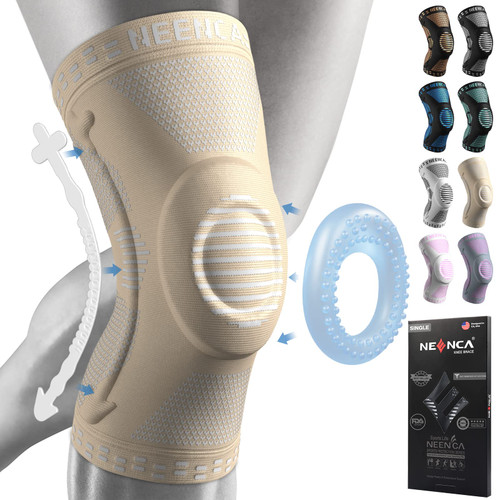 NEENCA Professional Knee Brace, Knee Compression Sleeve Support for Women with Patella Gel Pads & Side Stabilizers, Medical Grade Knee Pads for Running, Meniscus Tear, ACL, Arthritis,Joint Pain Relief NEENCA Professional Knee Brace, Knee Compression Sleeve Support for Women with Patella Gel Pads & Side Stabilizers, Medical Grade Knee Pads for Running, Meniscus Tear, ACL, Arthritis,Joint Pain Relief