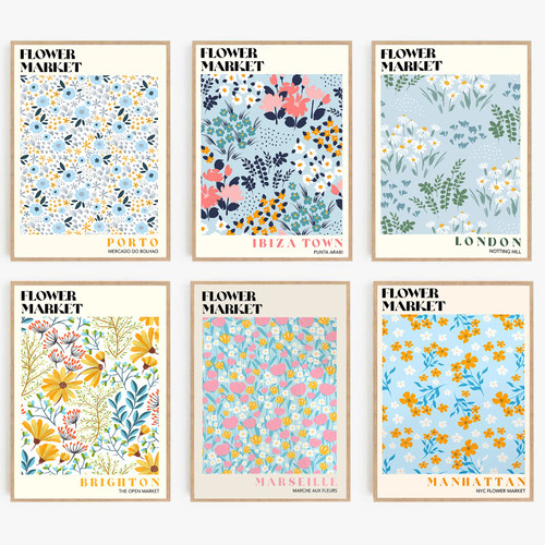 Bluetit Flower Market Poster Botanical Wall Art Floral Boho Poster Pastel Flower Market, Boho Flower Market Print Unframed Wall Art 8x10 Bluetit Flower Market Poster Botanical Wall Art Floral Boho Poster Pastel Flower Market, Boho Flower Market Print Unframed Wall Art 8x10