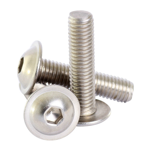 Bolt Base 8mm A2 Stainless Steel Flanged Button Head Allen Bolts Hex Socket Screws M8 X 35 - 20