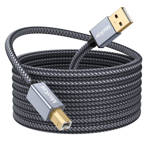Meokse Printer Cable 3FT/1M,USB Printer Cord 2.0 Type A Male to B Male Cable Scanner Cord High Speed Compatible with HP, Canon, Dell, Epson, Lexmark, Xerox, Samsung and More Meokse Printer Cable 3FT/1M,USB Printer Cord 2.0 Type A Male to B Male Cable Scanner Cord High Speed Compatible with HP, Canon, Dell, Epson, Lexmark, Xerox, Samsung and More