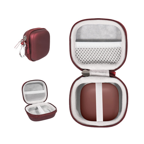 Alltravel Earbuds Case for Beats Fit Pro - True Wireless Noise Cancelling Earbuds (Dark Red)
