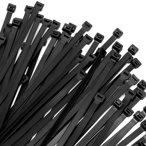 12 inch Zip Ties - Heavy Duty Cable Ties with 120 Pounds Tensile Strength, Multi-Purpose Self-Locking Black Cable Ties, Plastic Wire Ties for Indoor and Outdoor?100 Pieces