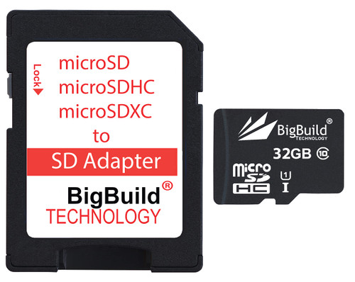 BigBuild Technology 32GB Ultra Fast 80MB/s Micro SDHC Memory Card for Motorola Moto E13, Moto G Pure Cell Phone