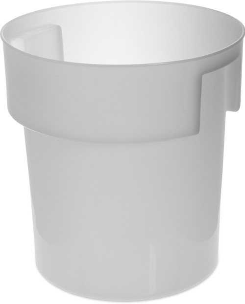 Carlisle FoodService Products 180002 BPA-Free Bains Marie Round Storage Container, 18 Quart, White