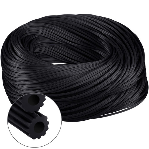 Frienda 250ft Screen Spline Black Screen Retainer Spline Hollow Door and Window Mesh Screen Holder Spline for Mosquito Net Fixing (0.19 Inch)