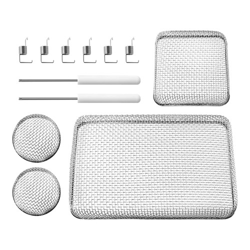 Jowlawn RV Vent Screens for RV Traval Trailer Camper - Stainless Steel RV Furnace Vent Screen, RV Heater Vent Screen, RV Exhaust Vent Screen, Come with Installation Tools