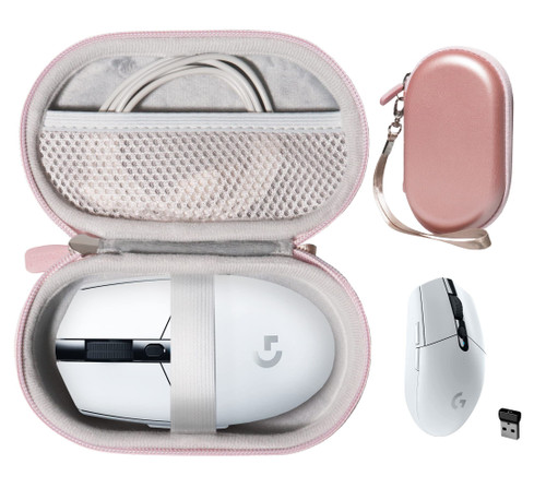 CaseSack Mouse Case for Logitech M510 Wireless Computer Mouse, Also for Logitech G305 /G PRO/G PRO X Superlight Wireless Gaming Mouse (Rose Gold) CaseSack Mouse Case for Logitech M510 Wireless Computer Mouse, Also for Logitech G305 /G PRO/G PRO X Superlight Wireless Gaming Mouse (Rose Gold)