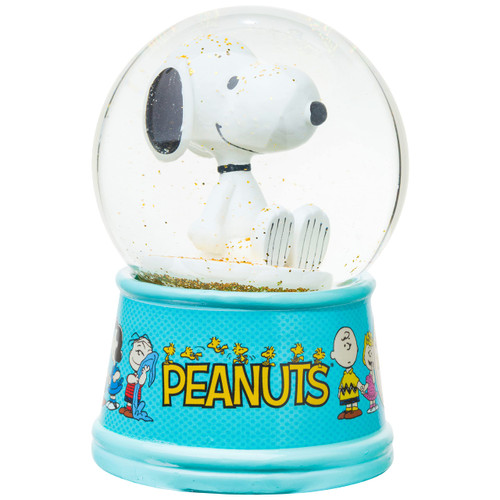 Silver Buffalo Peanuts Snoopy Sitting Light Up Snow Globe, 100mL