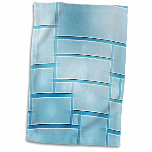 3dRose Light Blue Digital Rectangles With A Curved Effect - Towels (twl-213674-1)