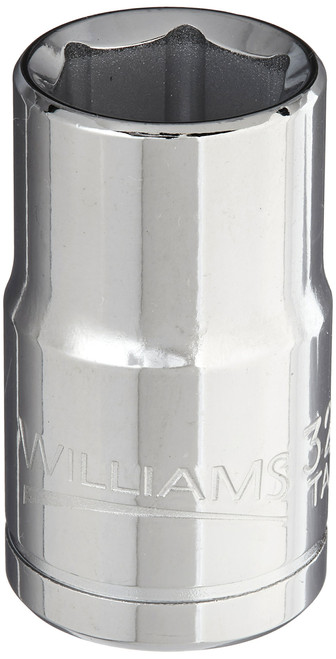 Williams 32118 1/2-Inch Drive 6 Point Shallow Socket, 9/16-Inch