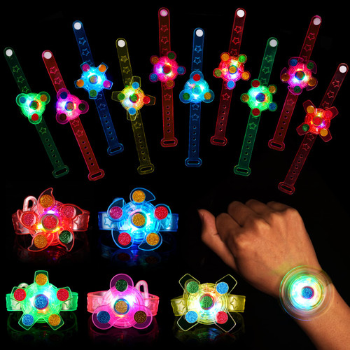 SCIONE LED Light Up Fidget Spinner Bracelets 25 Pack Party Favors for Kids 4-8 8-12 Goodie Bags Stuffers Glow in The Dark Party Supplies Return Gifts for Kids Pinata Classroom Prizes Birthday Gifts SCIONE LED Light Up Fidget Spinner Bracelets 25 Pack Party Favors for Kids 4-8 8-12 Goodie Bags Stuffers Glow in The Dark Party Supplies Return Gifts for Kids Pinata Classroom Prizes Birthday Gifts
