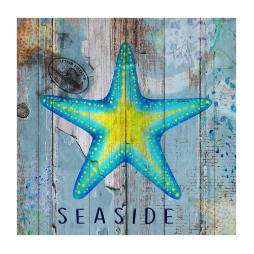 Nautical Beach Ocean Theme Underwater Starfish Wall Mural Quotes Sea Animal Turtle Octopus Crab Cups Wall Decal Vinyl Mural Decals Quotes for Living Room Laptop Sofa Home Wall Decor 18in