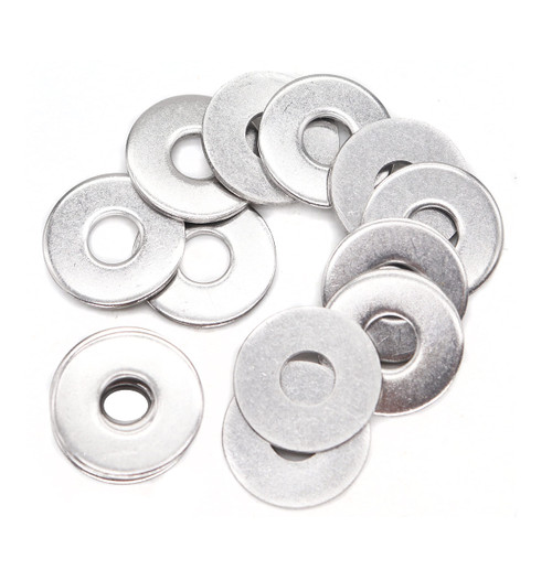 binifiMux 100pcs M6 Flat Washers(OD=18mm, 1.5mm Thickness), 304 Stainless Steel / 18-8, Plain Finish