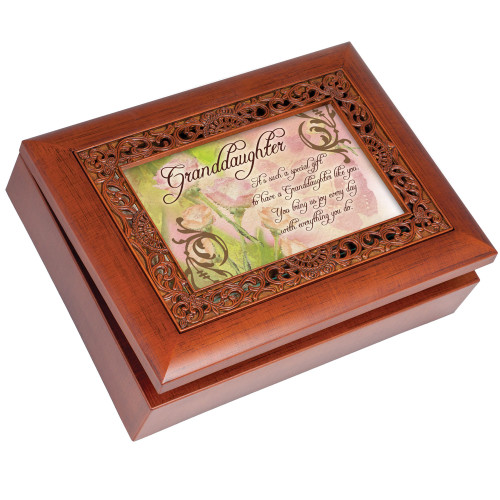 Cottage Garden Granddaughter Such a Gift Woodgrain Inlay Jewelry Music Box Plays Light Up My Life Cottage Garden Granddaughter Such a Gift Woodgrain Inlay Jewelry Music Box Plays Light Up My Life