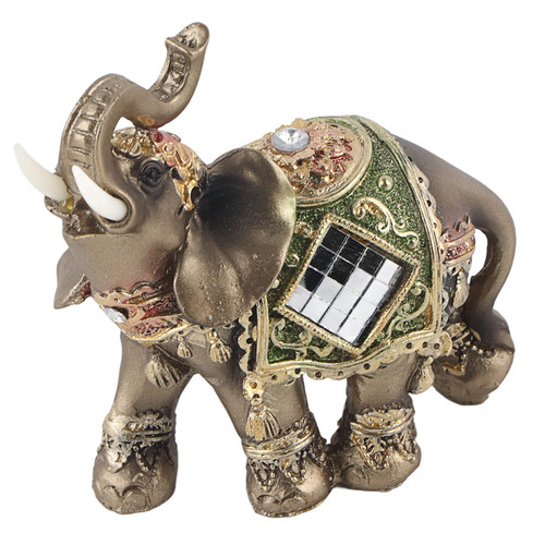 HEEPDD Elephant Statue, Lucky Feng Shui Green Elephant Sculpture Wealth Figurine for Home Office Decoration Gift (M) HEEPDD Elephant Statue, Lucky Feng Shui Green Elephant Sculpture Wealth Figurine for Home Office Decoration Gift (M)