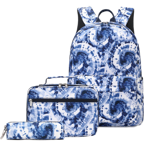 Joyfulife Girls Backpacks, Tie Dye Backpack for Girls Kids Bookbags School Backpack with Lunch Box (Tie Dye Blue) Joyfulife Girls Backpacks, Tie Dye Backpack for Girls Kids Bookbags School Backpack with Lunch Box (Tie Dye Blue)
