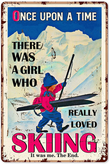 WZVZGZ Funny Metal Tin Sign Wall Decor Vintage Ski Skiing Brown Haired Girl Metal Poster Plaques for Home Living Room Kitchen Cafe Bar Wall Decor Tin Sign Metal Signs Vintage 8x12 Inch WZVZGZ Funny Metal Tin Sign Wall Decor Vintage Ski Skiing Brown Haired Girl Metal Poster Plaques for Home Living Room Kitchen Cafe Bar Wall Decor Tin Sign Metal Signs Vintage 8x12 Inch