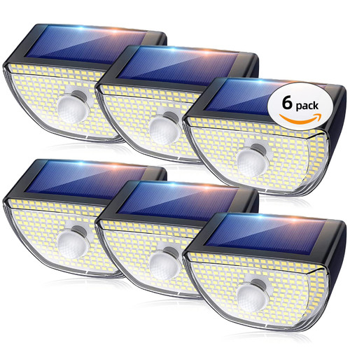 OOTDAY Solar Outdoor Lights 200LEDs Wireless Motion Sensor Solar Security Light 3 Lighting Modes IP65 Waterproof Wall Lights Solar Powered for Garden, Front Door, Yard, Garage, Deck(6Pack) OOTDAY Solar Outdoor Lights 200LEDs Wireless Motion Sensor Solar Security Light 3 Lighting Modes IP65 Waterproof Wall Lights Solar Powered for Garden, Front Door, Yard, Garage, Deck(6Pack)