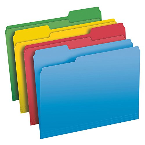 Pendaflex File Folders, Letter Size, 1/3 Cut, Assorted Colors, 50 Folders per Box (75706)