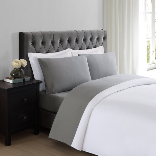 Truly Soft Sheet Sets for Everyday Use Grey Queen Sheet