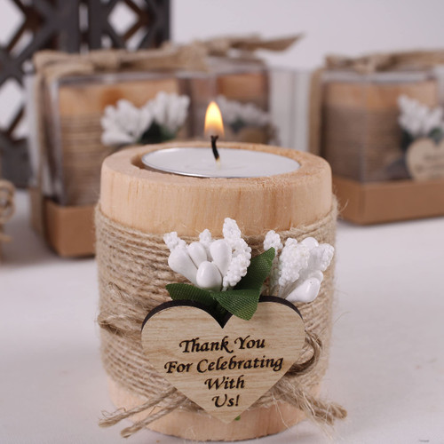 Pack of 10 Wood Tealight Candle Holder, Wooden Cylinder Candle Holders for Table Centerpiece, Tealight Holder Thank You Gifts, Wedding Party Favors for Guests Pack of 10 Wood Tealight Candle Holder, Wooden Cylinder Candle Holders for Table Centerpiece, Tealight Holder Thank You Gifts, Wedding Party Favors for Guests