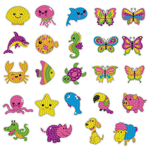 24Pcs 5D Diamond Painting Stickers for Kids and Adult Beginners Gem Paint by Numbers Diamonds Arts Crafts for Boys Girls Diamond Dots Kids Animal Diamond Painting Mosaic Sticker Art Kits for Kids 24Pcs 5D Diamond Painting Stickers for Kids and Adult Beginners Gem Paint by Numbers Diamonds Arts Crafts for Boys Girls Diamond Dots Kids Animal Diamond Painting Mosaic Sticker Art Kits for Kids