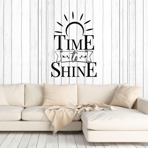Vinyl Wall Decal Lettering Time Shine Inspire Phrase Words Stickers Mural Large Decor (g8352) Black Vinyl Wall Decal Lettering Time Shine Inspire Phrase Words Stickers Mural Large Decor (g8352) Black