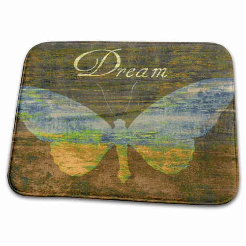 3dRose Bronze Dream Butterfly- Inspirational Words- Art - Dish Drying Mats (ddm-43951-1) 3dRose Bronze Dream Butterfly- Inspirational Words- Art - Dish Drying Mats (ddm-43951-1)