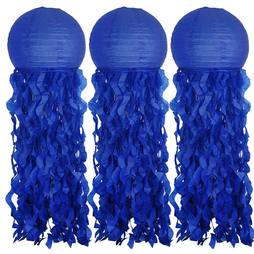Jellyfish Hanging Paper Lanterns, UNIIDECO Jelly Fish Mermaid Decor for Party, Under The Sea Mermaid Birthday Party Supplies, Ocean Theme Classroom Decorations (Navy Blue) Jellyfish Hanging Paper Lanterns, UNIIDECO Jelly Fish Mermaid Decor for Party, Under The Sea Mermaid Birthday Party Supplies, Ocean Theme Classroom Decorations (Navy Blue)