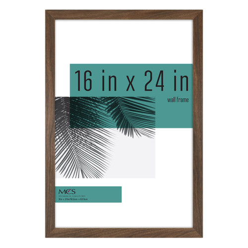 MCS Studio Gallery Frame, Walnut Woodgrain, 16 x 24 in, Single