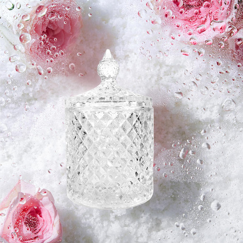 Dappen Dish for Acrylic Liquid Powder, CORFULRA Monomer Dish Crystal Cup Monomer Acrylic Nail Liquid Holder, Acrylic Glass Jar for Nails, Large Dappen Dish With Lid. Acrylic Nail Tool for Nail Tach.