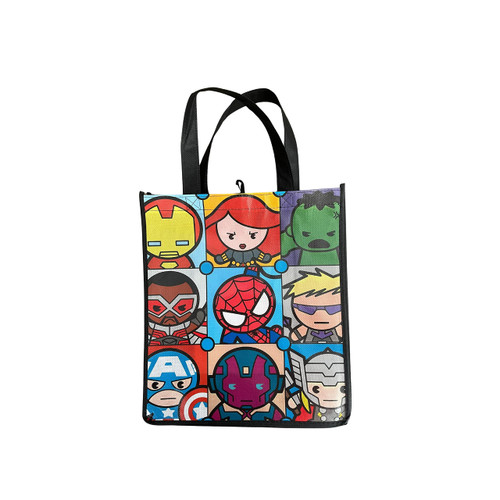 Legacy Licensing Partners Marvel Avengers Kawaii Cartoon Collectable Large Reusable Tote Bag