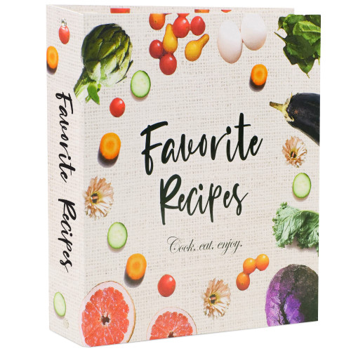 Recipe Binder 8.5x11, 3 Ring DIY Cookbook Binder Kit 16 Dividers & 50 Sleeves & 32 Labels, Recipe Books Binder, Recipe Organizer Binder Kit, Recipe Binder with Plastic Sleeves, Recipe Book (Vegetable) Recipe Binder 8.5x11, 3 Ring DIY Cookbook Binder Kit 16 Dividers & 50 Sleeves & 32 Labels, Recipe Books Binder, Recipe Organizer Binder Kit, Recipe Binder with Plastic Sleeves, Recipe Book (Vegetable)