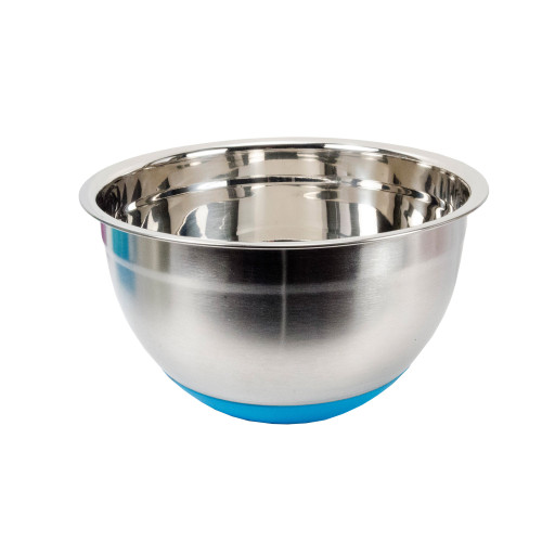 Luciano Housewares Stainless Steel Non-Slip Silicone Bottom Gourmet Mixing Bowl, 8.75 x 8.75 inches, Blue Luciano Housewares Stainless Steel Non-Slip Silicone Bottom Gourmet Mixing Bowl, 8.75 x 8.75 inches, Blue