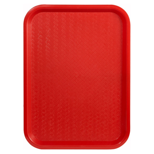Winco Fast Food Tray, 14 by 18-Inch, Red