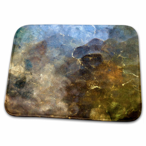 3dRose Image of colorful grunge, rough bronze texture - Dish Drying Mats (ddm-292871-1)