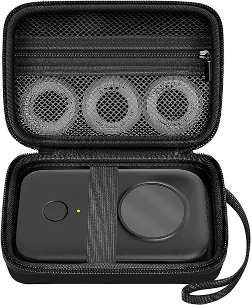 AMSAMOTION Labels Printer Case for Phomemo D30 D35/Memoking D30/NIIMBOT D11 Smart Bluetooth Label Printer Handheld Sticker Mini Labeler Storage Holder fits Roll Printer Paper Tape and USB Cable