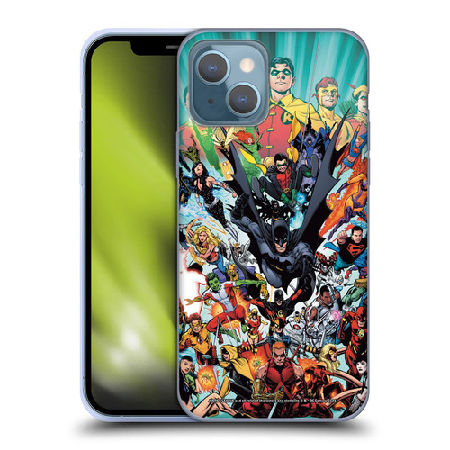Head Case Designs Officially Licensed Justice League DC Comics #100 Variant Teen Titans Comic Art Soft Gel Case Compatible with Apple iPhone 13