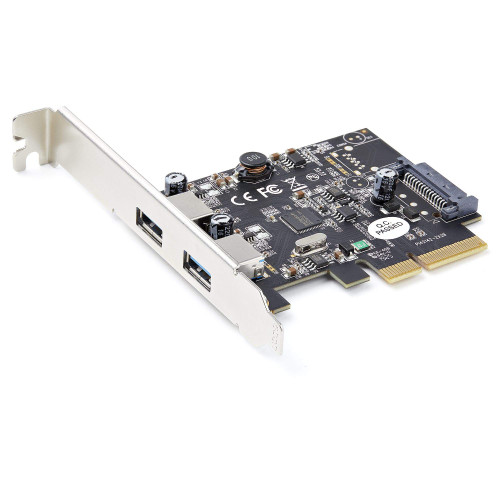 StarTech 2-Port USB PCIe Card with 10Gbps/Port - USB 3.1/3.2 Gen 2 Type-A PCI Express 3.0 x2 Host Controller Expansion Card - Add-On Adapter Card - Full/Low Profile - Windows & Linux (PEXUSB312A3)