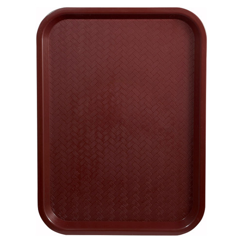Winco Fast Food Tray, 12-Inch by 16-Inch, Burgandy