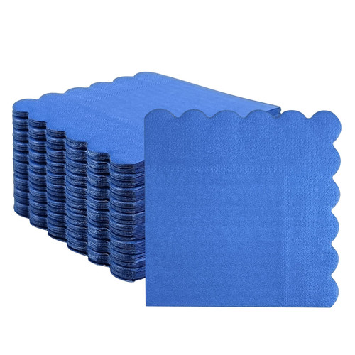 Cocktail Napkins Black, 100 Pcs Scalloped Paper Napkins Beverage Napkins Disposable Paper Napkins for Wedding Birthday Baby Shower Party Dinner Bridal Anniversary (Navy Blue) Cocktail Napkins Black, 100 Pcs Scalloped Paper Napkins Beverage Napkins Disposable Paper Napkins for Wedding Birthday Baby Shower Party Dinner Bridal Anniversary (Navy Blue)