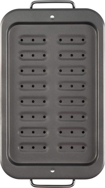GoodCook Small Nonstick Carbon Steel Broiler Pan with Handles 7 x 11