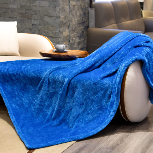 Fleece Throw Blanket Cozy Soft Lightweight Throw Blankets Warm Plush Blue Fall Blankets and Throws Couch Sofa Bed Camping Travel Picnic Outdoor Blanket Bedding Kid Baby Boys Girls Adults 50x70 in