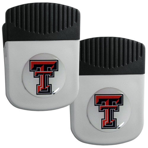 NCAA Siskiyou Sports Fan Shop Texas Tech Red Raiders Chip Clip Magnet 2 pack Team Color