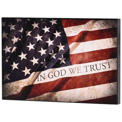 Dicksons PLK128-983 In God We Trust American Flag 12 x 8 Inch MDF Decorative Patriotic Wall Sign Plaque Dicksons PLK128-983 In God We Trust American Flag 12 x 8 Inch MDF Decorative Patriotic Wall Sign Plaque
