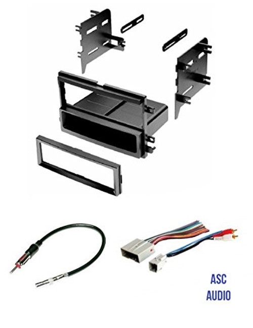 ASC Audio Car Stereo Radio Install Dash Kit, Wire Harness, and Antenna Adapter to Install a Single Din Radio for some Ford Lincoln Mercury Vehicles ASC Audio Car Stereo Radio Install Dash Kit, Wire Harness, and Antenna Adapter to Install a Single Din Radio for some Ford Lincoln Mercury Vehicles